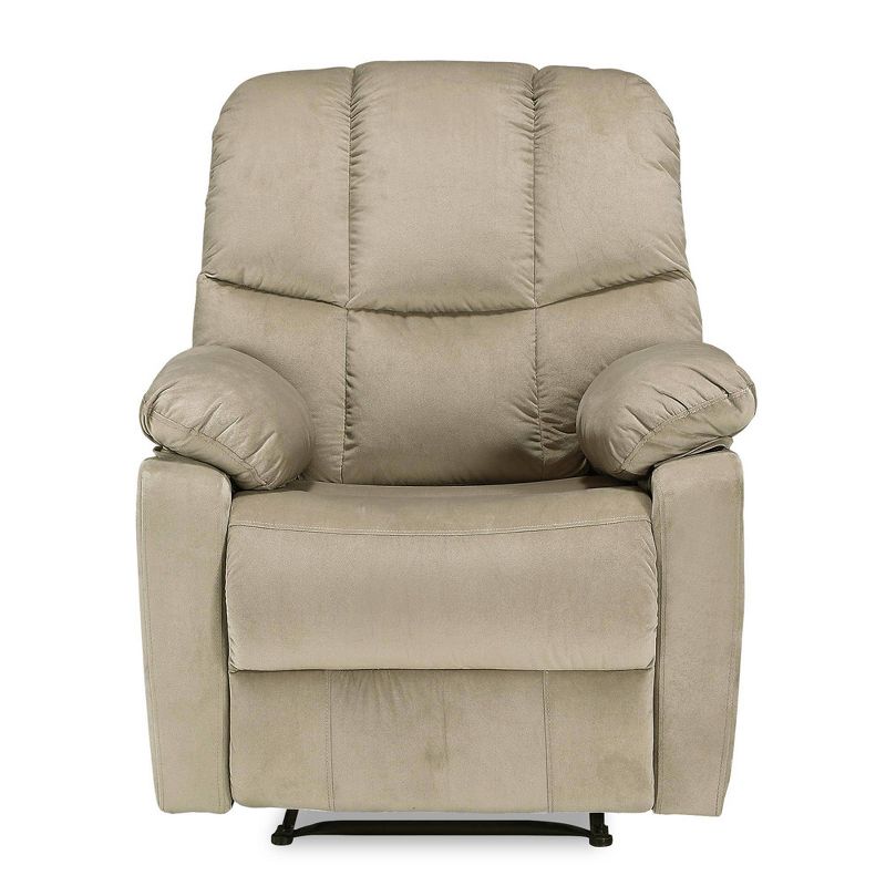 Loyola Power Recliner with Padded Arms Beige - Dorel Living