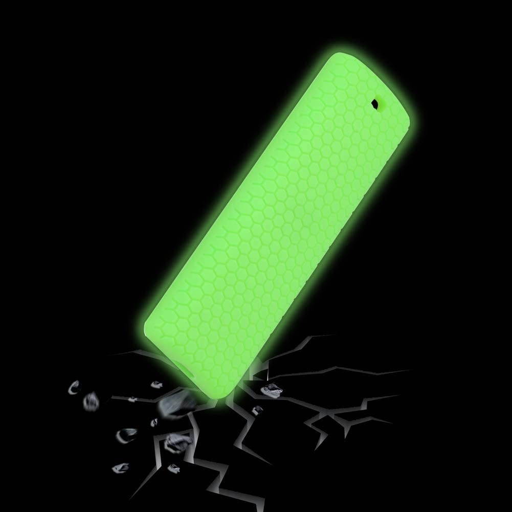 Remote Case Cover for Apple TV 4K 4th 5th Gen Remote, Protective Silicone case for New Apple TV 4K 4th 5th Siri Remote Controller, Full Access, Anti-Slip, Shock Proof (Green Glow)