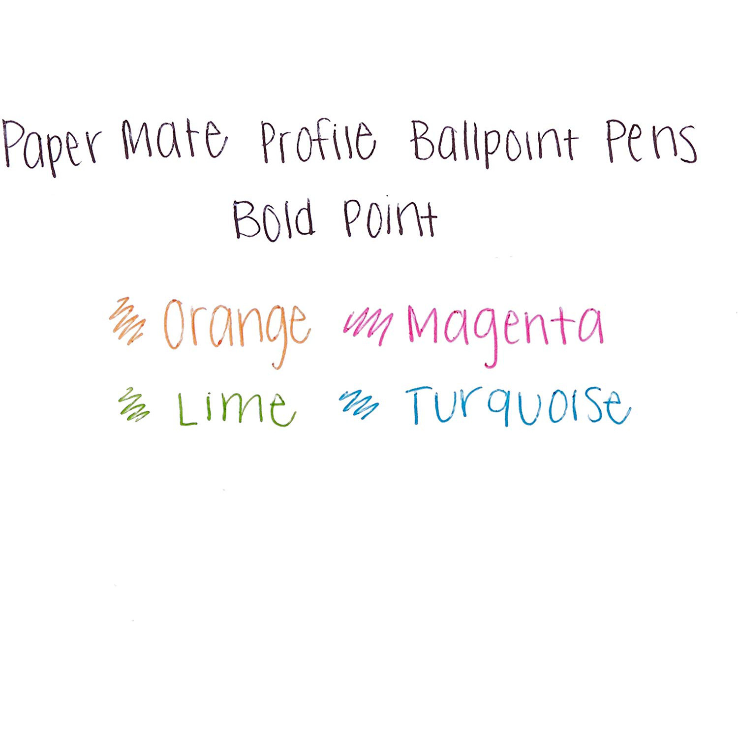 Paper Mate Profile Retractable Ballpoint Pens, 1.4mm, Bold Point, Assorted Fashion Colors, 4-Count