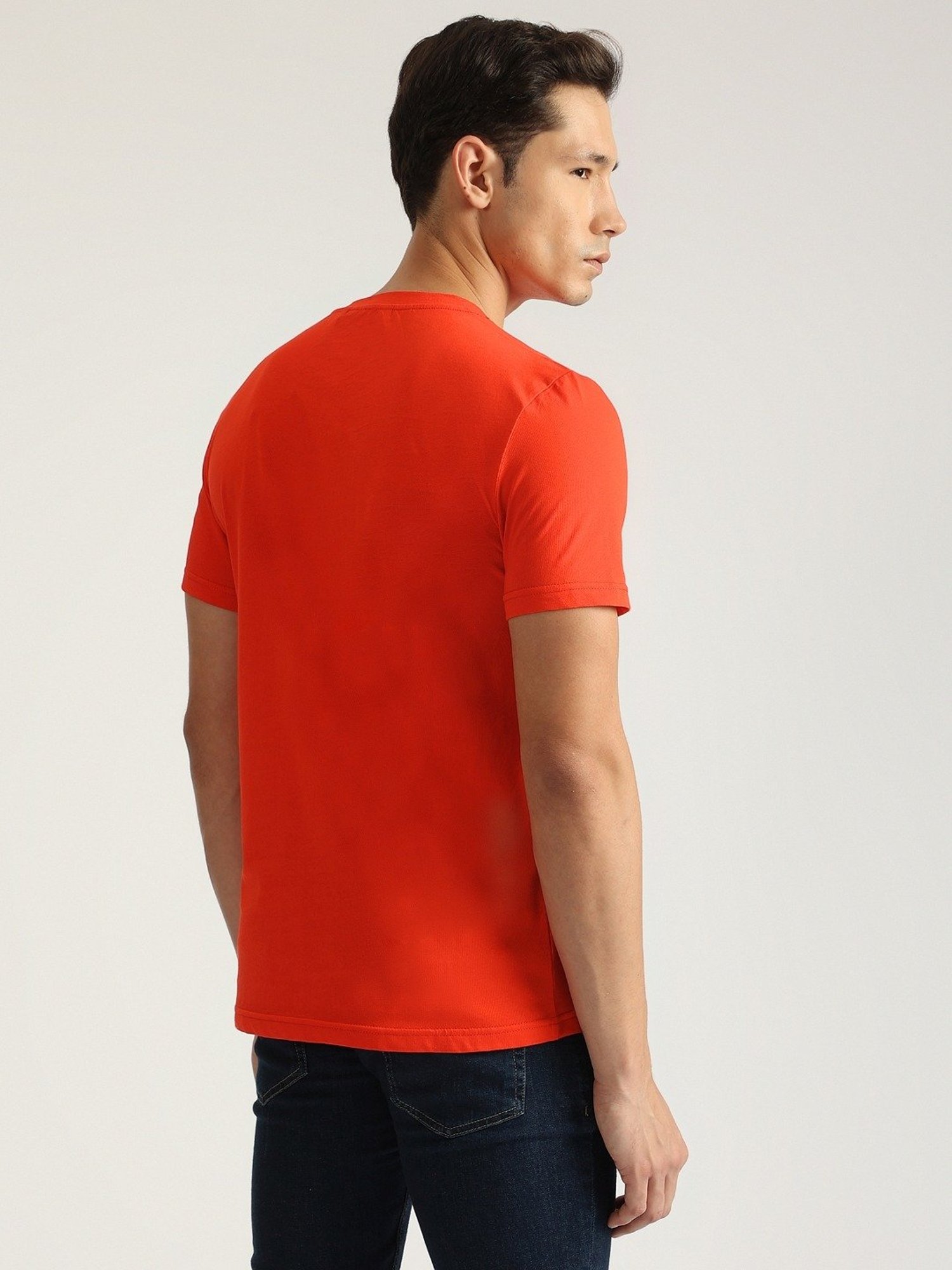 Antony Morato Red Pure Cotton Slim Fit Printed T-Shirt