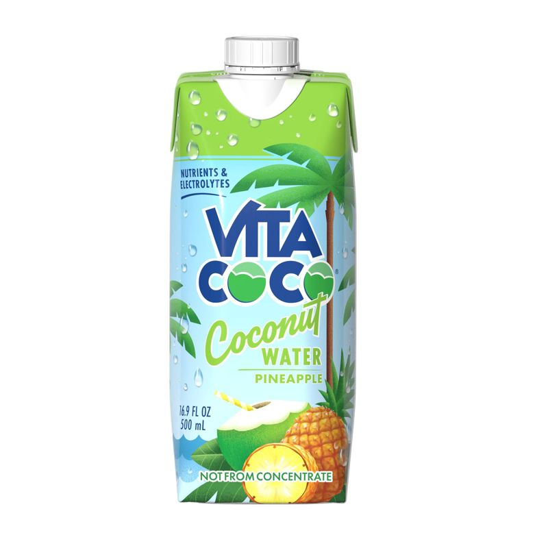 Vita Coco Pure Coconut Water Pineapple - 16.9 fl oz Carton