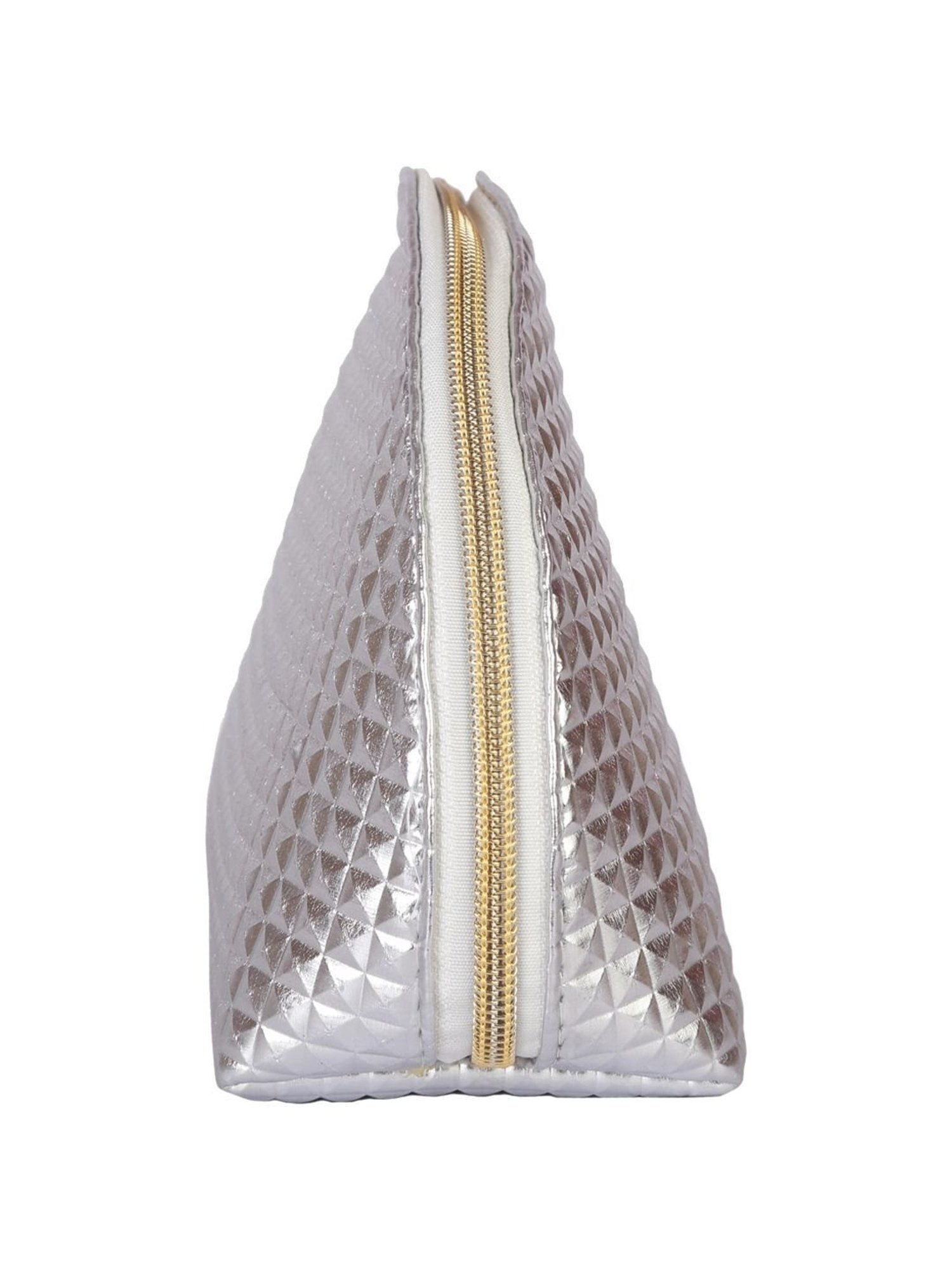 Esbeda Silver Textured Small Pouch Set of 4