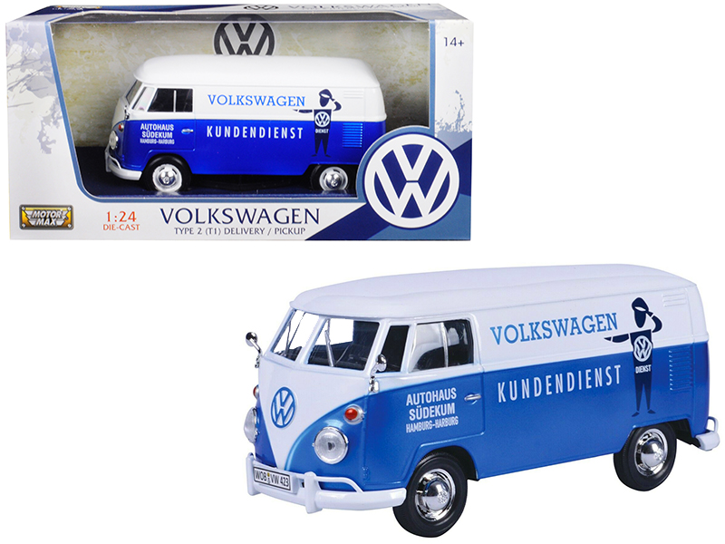 Volkswagen Type 2 (T3) High Roof Ambulance Cream with Orange Stripes 1/24 Diecast Model Car by Motormax
