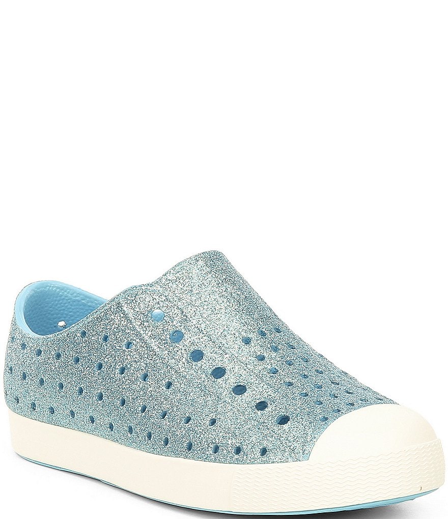 Native Girls' Jefferson Bling Glitter Slip-On Sneakers (Youth)