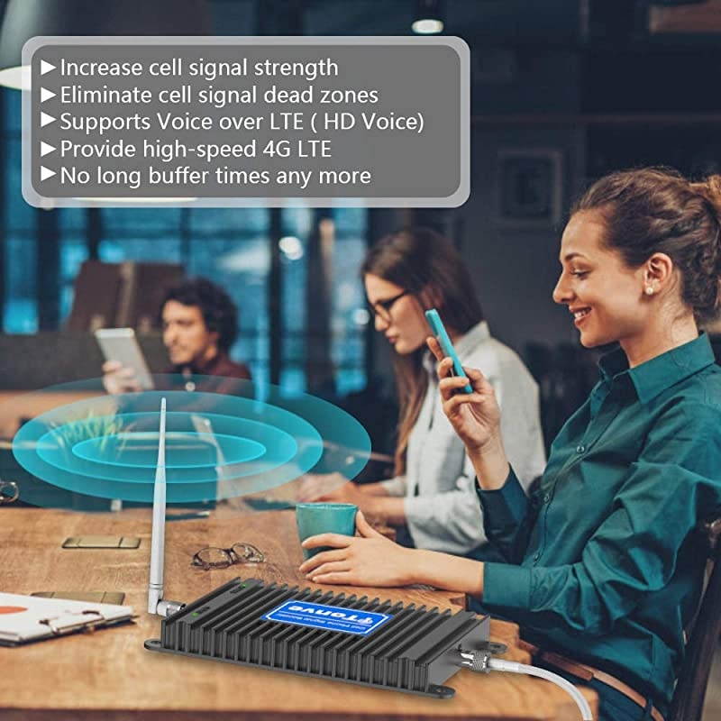 Phone Signal Booster for ATampT TMobile 700MHz 4G LTE Band 1217 Mobile Signal Repeater Amplifier Antenna Kits for Home and Office Improve 4G LTE Data Rates Supports Volte
