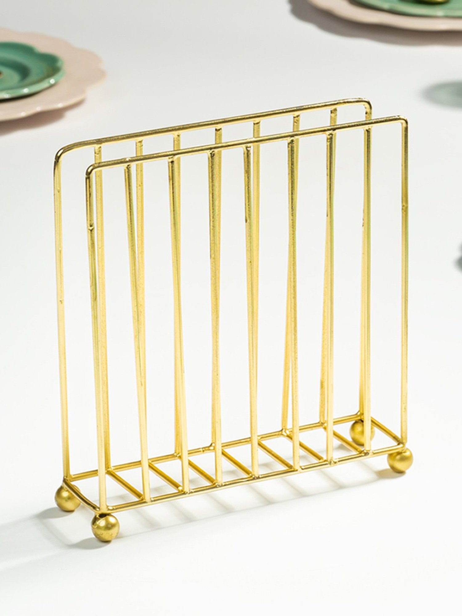 Nestroots Lustre Gold Stainless Steel Napkin Holder