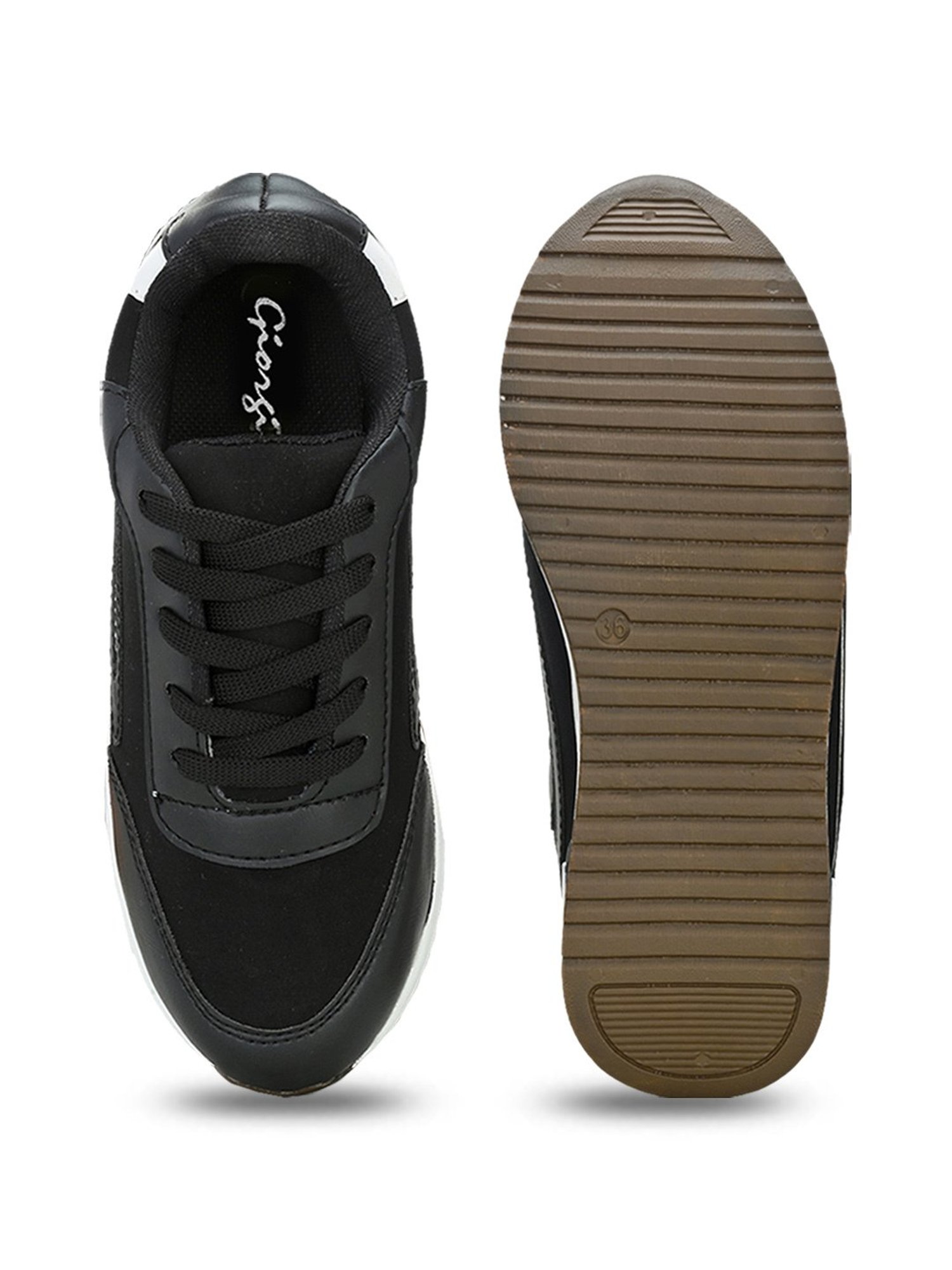 Giorgio Women's Black Running Shoes