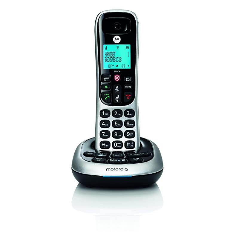 CD4011 DECT 60 Cordless Phone with Answering Machine and Call Block SilverBlack 1 Handset