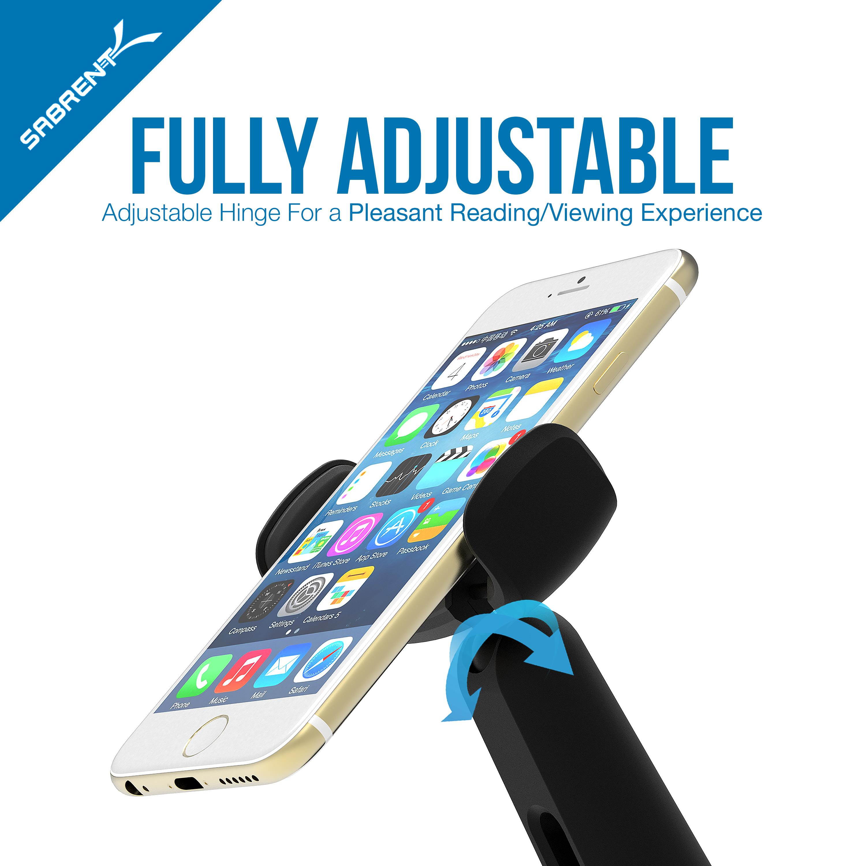 Sabrent Universal Car Window/Dash Mount Holder for Most Smartphones Devices, [Black] (CM-SPHB)