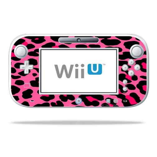 Skin Decal Wrap for Nintendo Wii U GamePad Controller Pink Leopard