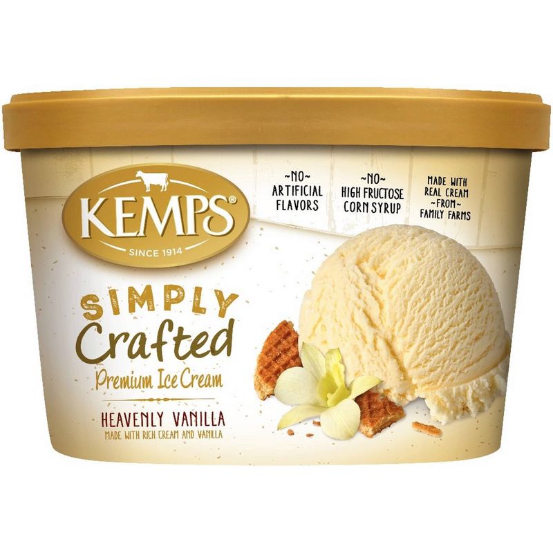 Kemps Simply Crafted Heavenly Vanilla Ice Cream - 48oz