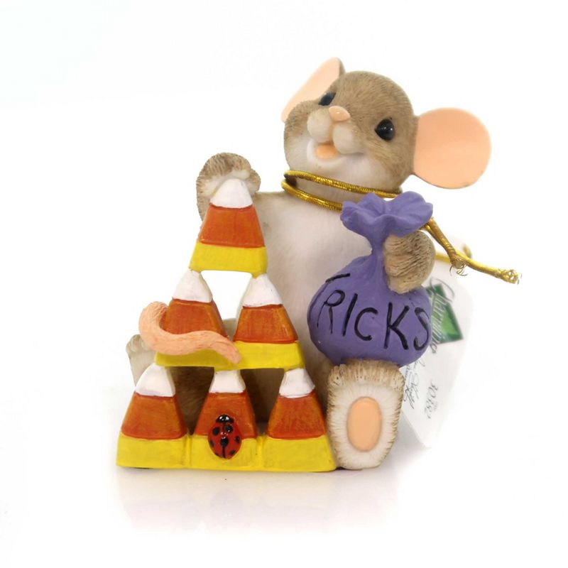 Charming Tails Trick Or Tree? Candy Corn Mouse  -  Decorative Figurines
