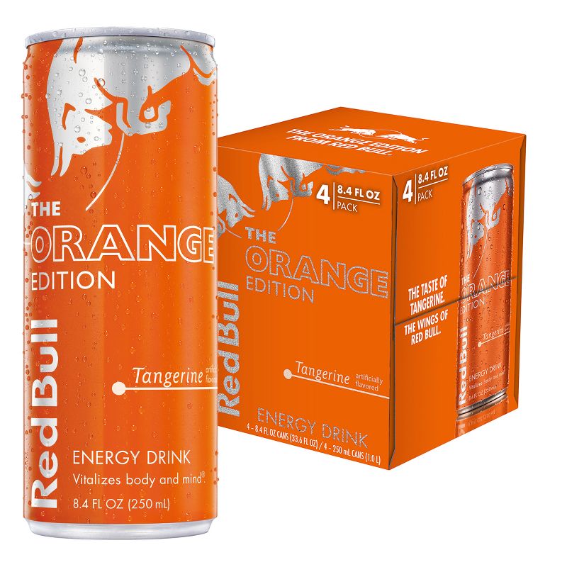 Red Bull Tangerine Energy Drink - 4pk/8.4 fl oz Cans