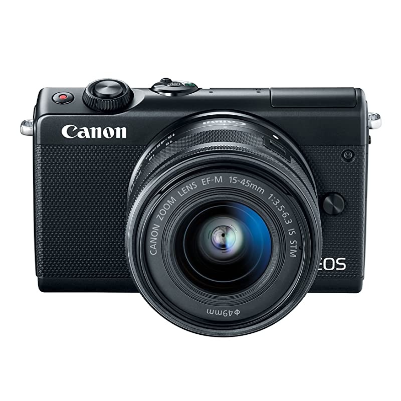 EOS M100 Mirrorless Camera w/ 15-45mm Lens & 55-200mm Lens - Wi-Fi, Bluetooth, and NFC enabled (Black)