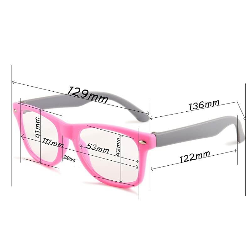 Kids Blue Light Blocking Glasses Rectangle Digital Boys Girl Age for 512