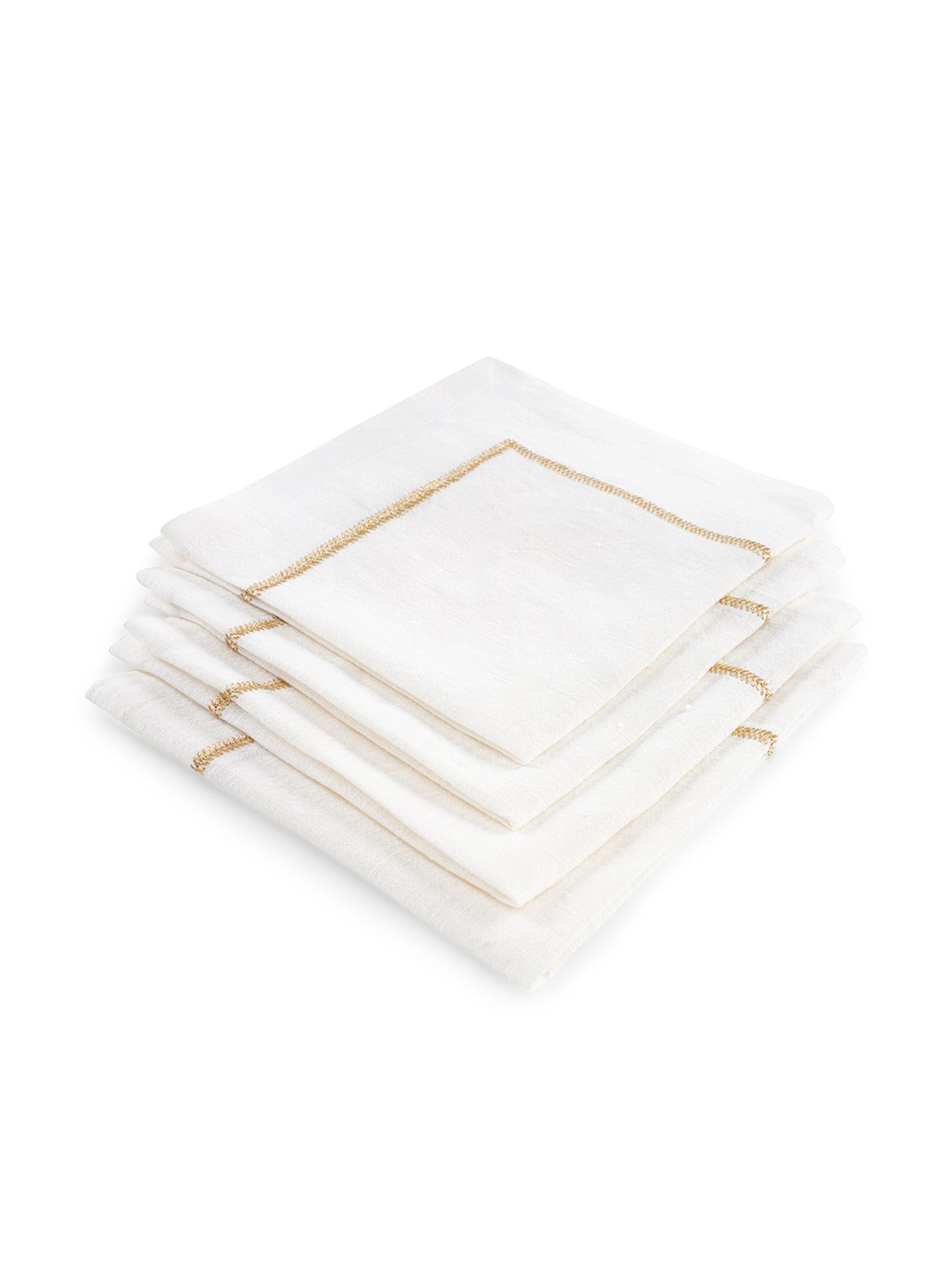 Pure Home and Living Beige Cotton Solid Table Napkins