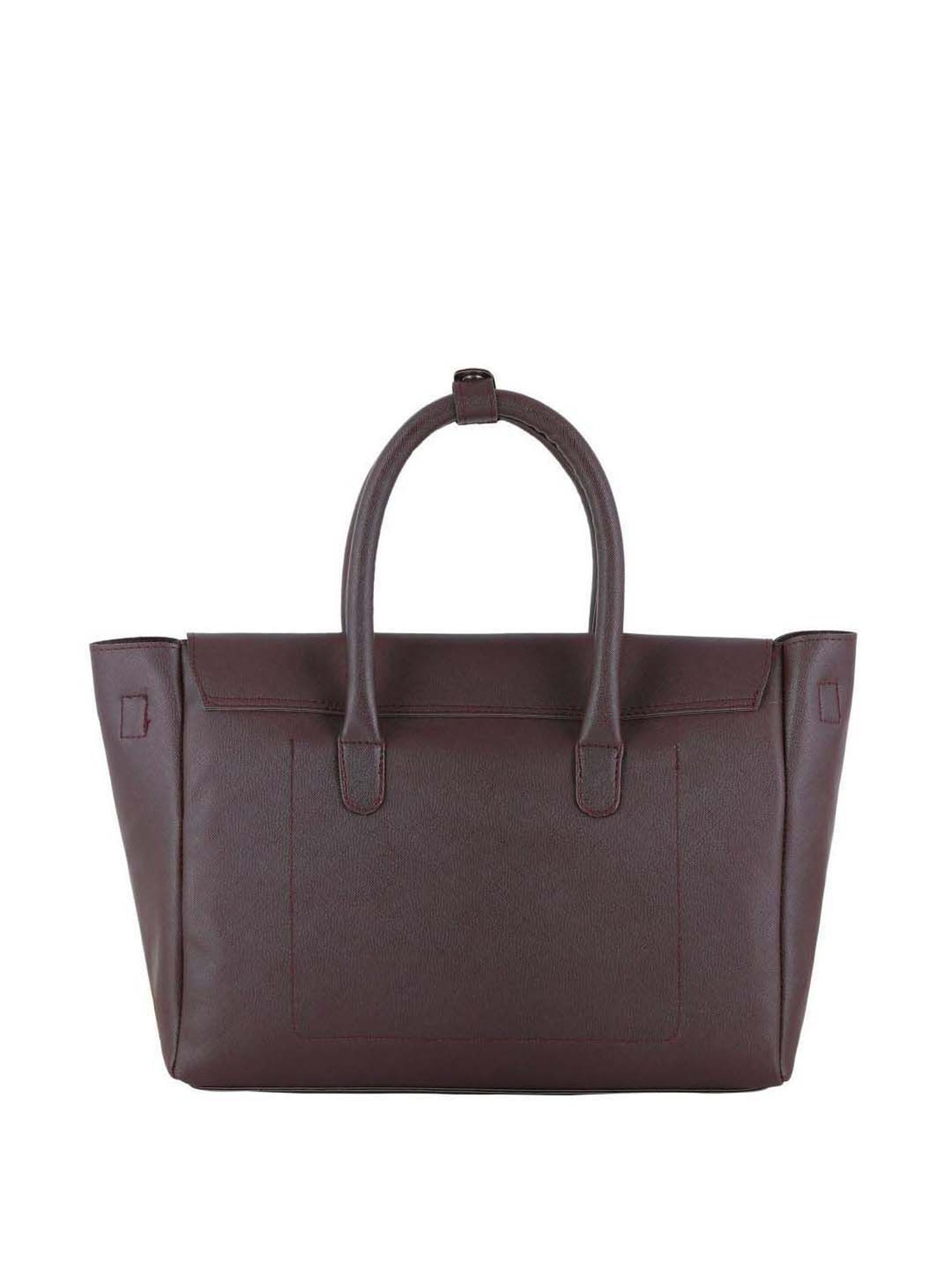 Toteteca Brown Solid Medium Handbag
