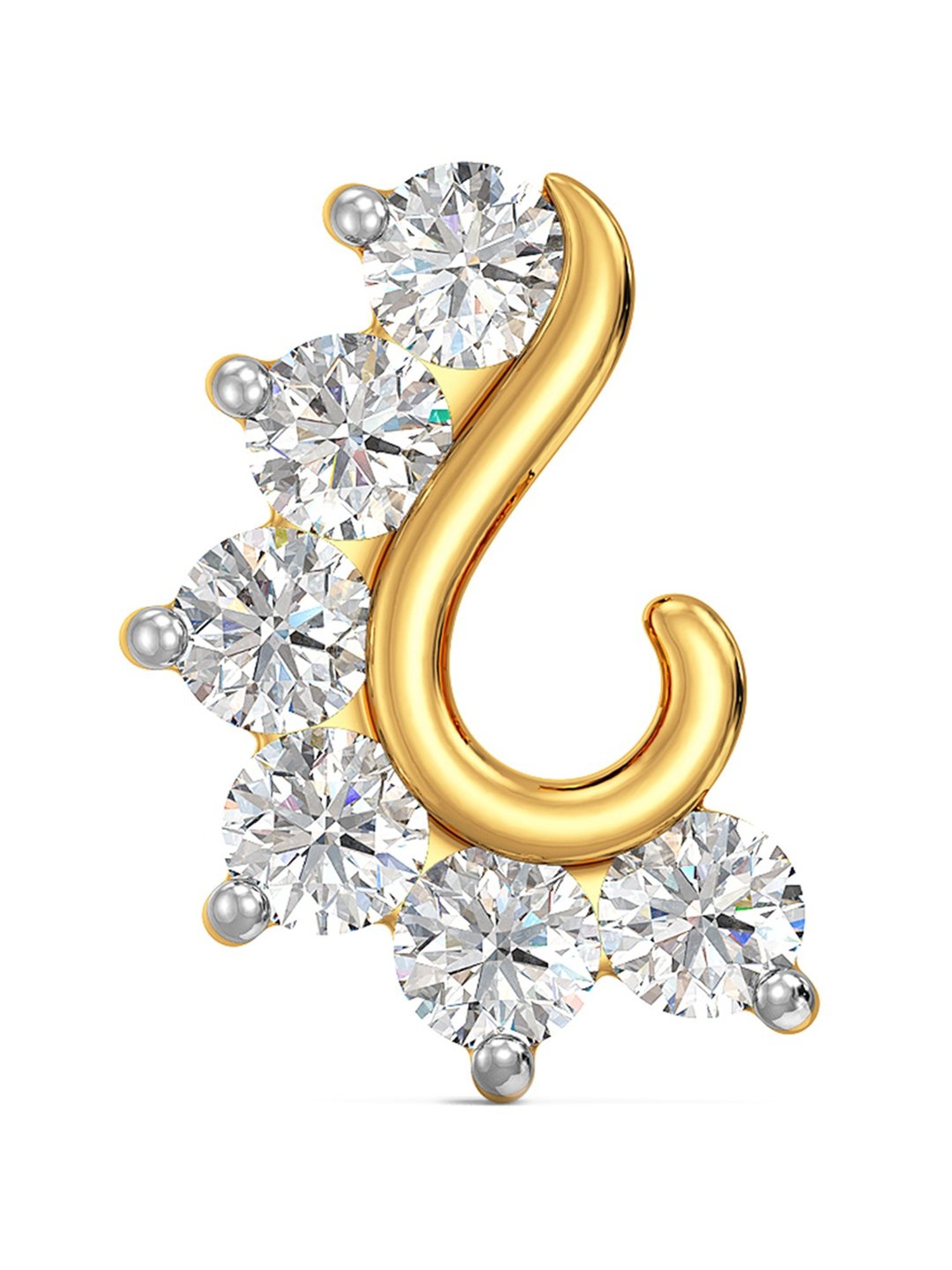 Joyalukkas 18k Gold & Diamond Nosepin