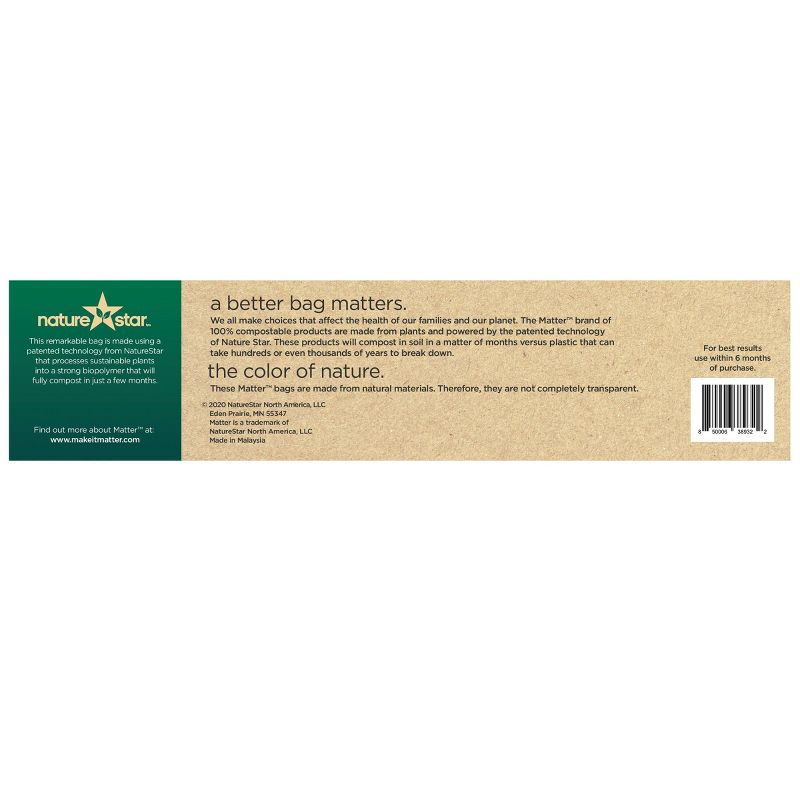 Matter 100% Compostable Gallon Bags - 20ct