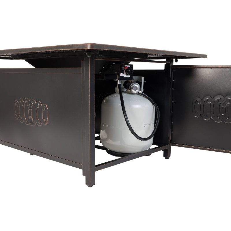 Dynasty Rectangle Aluminum LPG Fire Pit - Fire Sense