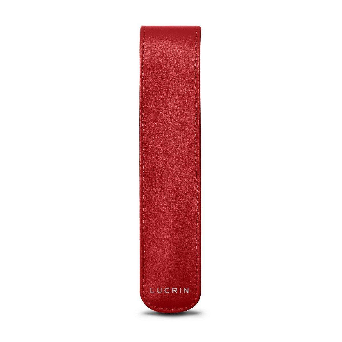 Lucrin - Pen holder - Red - Smooth Leather