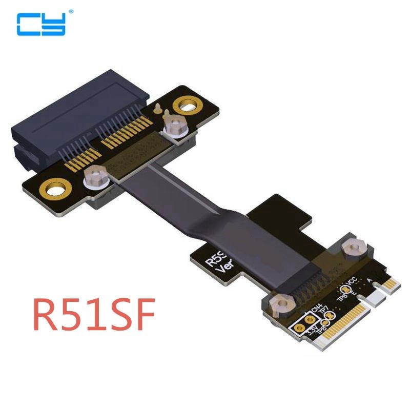 30CM Riser M.2 WiFi A.E Key A+E To PCIe 1x x1 Riser Extender Adapter Card Ribbon Cable Gen3.0 Key A E For PCI-E 3.0 x1 x4 x16 M2 Card