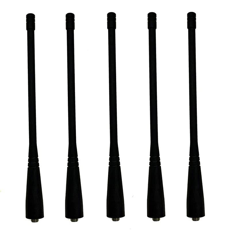 Two Way Radio Antenna 136174400520MHz VU SMAFemal Compatible with Baofeng UV5R5REPlus5RA9R5RC5S8282LB6 BFA58888S777S666S9700 Walkie Talkies 5 Pack