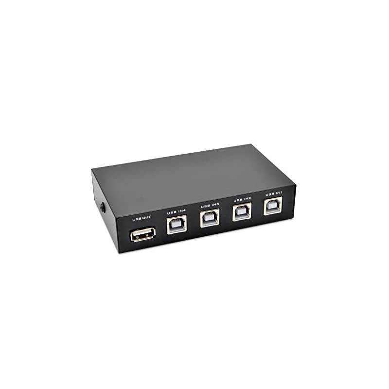 4 Port USB 20 Sharing Manual Switch Box Hub 4 PCS Share Switcher 1 USB Device for Printer Scanner Camera Keyboard 4 Port