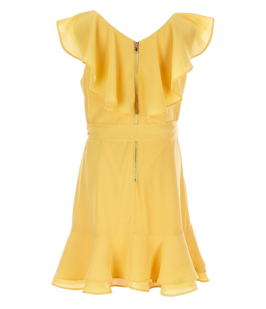 Honey and Rosie Big Girls 7-16 Lace Tiered A-Line Dress