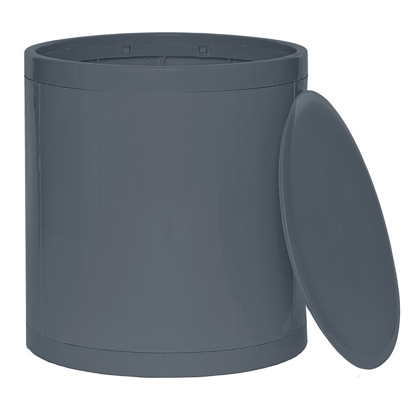 GitaDini Ottoman Storage Stool Gray