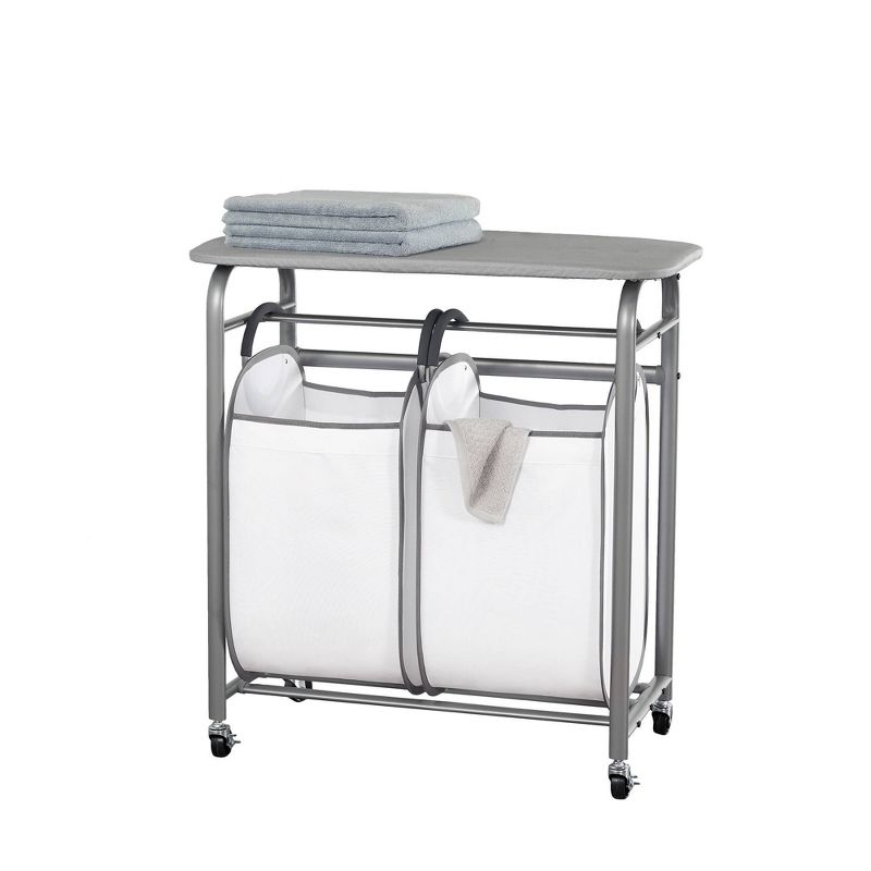 Neatfreak Easy Access Double Laundry Sorter with Folding Table