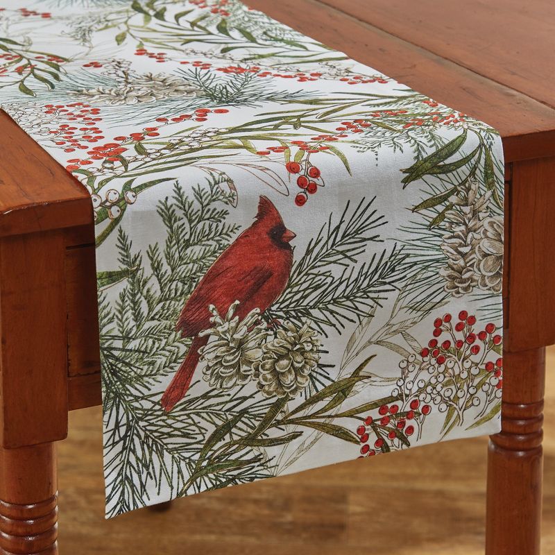 Park Designs Cardinal Table Runner  - 54"L - White