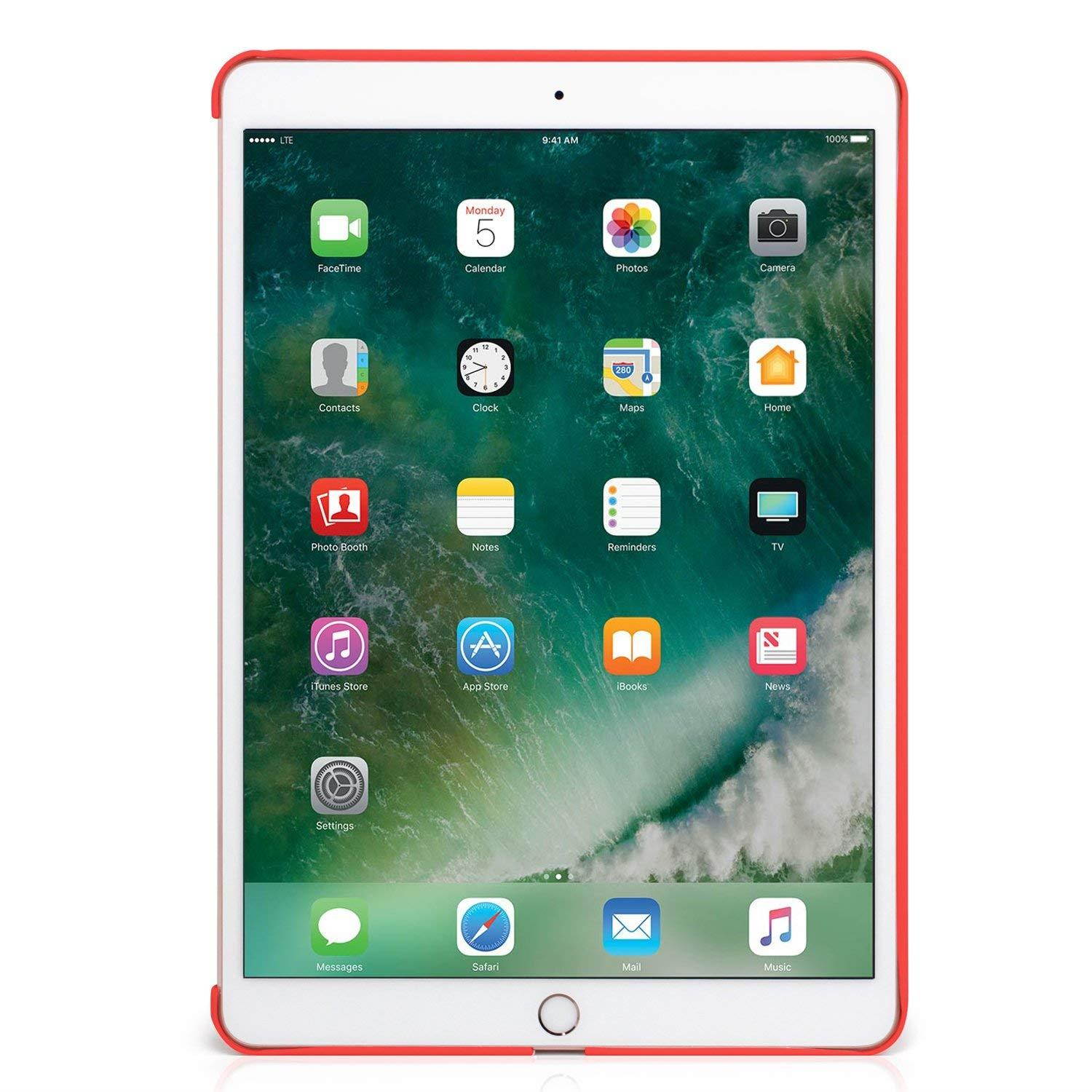 iPad Pro 10.5 Inch Red Color Case - Companion Cover - Perfect Match for Apple Smart Keyboard and Cover