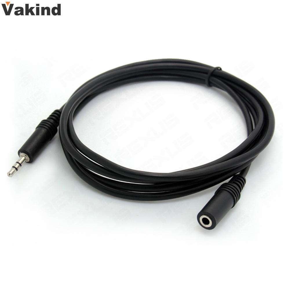 10ft 3.5mm 1/8" Stereo Audio Aux Headphone Cable Extension Cord Male to Female Stereo Cable Black