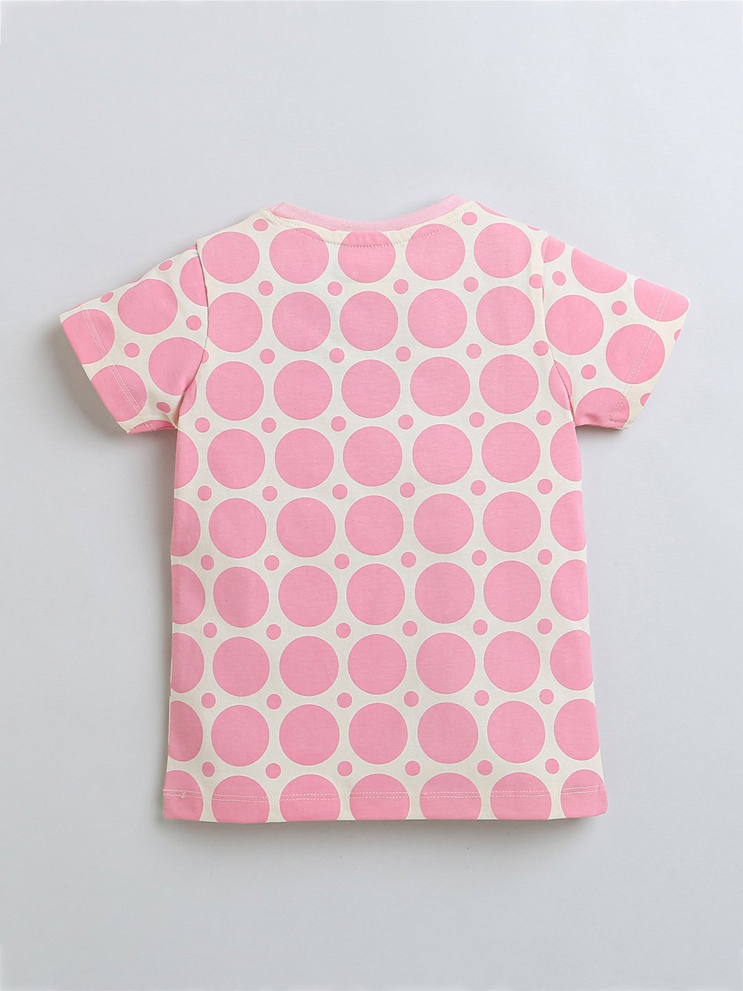 Bumzee Kids Peach Printed T-Shirt