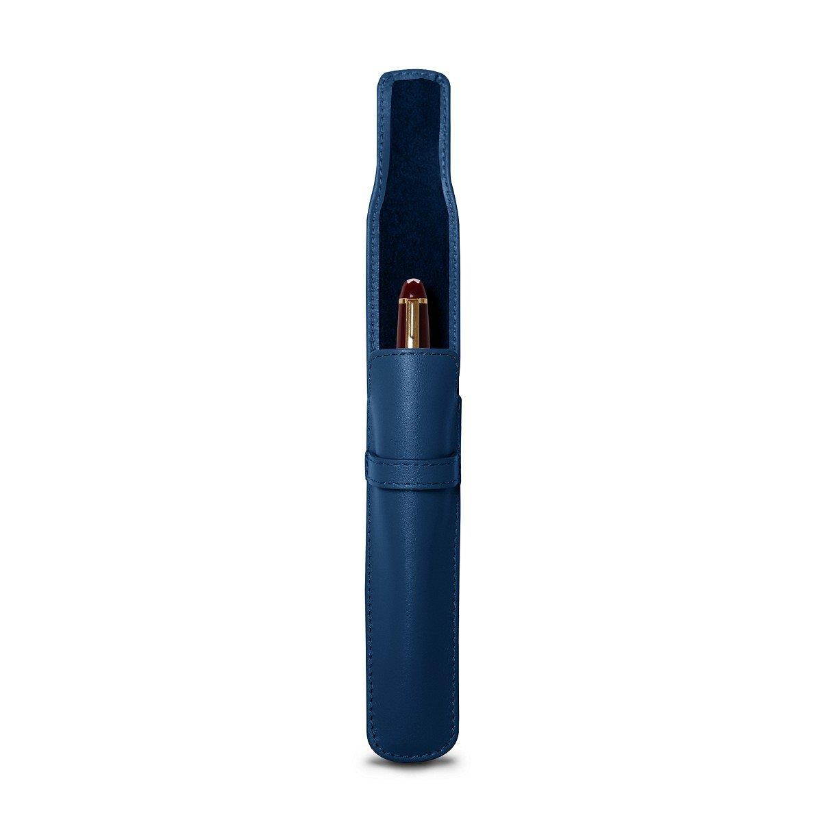 Lucrin - Pen holder - Royal Blue - Smooth Leather