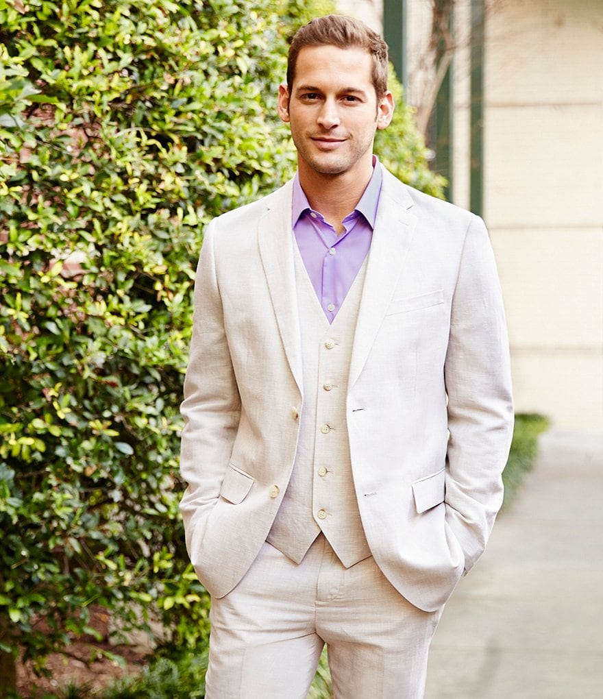 Murano Interstellar Collection Slim-Fit Checked Suit Separates Blazer