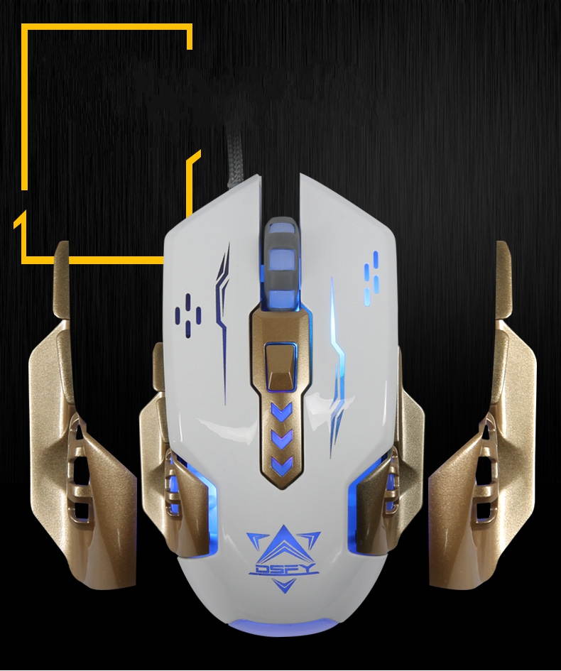 Think of MK915 Aurora Mixed version of the 104 key Game Blue Mechanical Keyboard and 3200DPI Mouse Combo-Silver