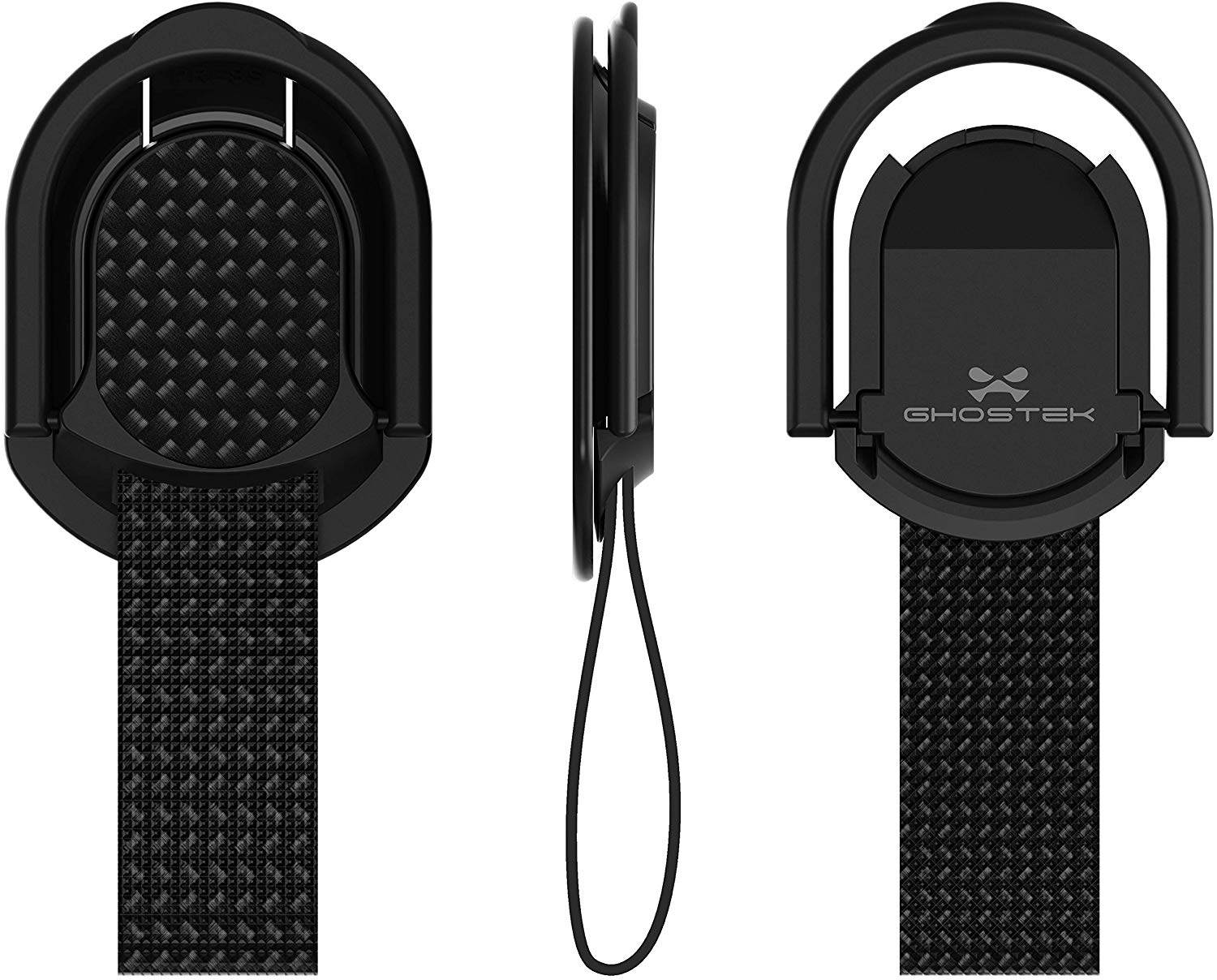 Ghostek Loop Phone Ring Holder Strap with Stand and Smartphone Car Holder Magnet Cute iPhone Grips for Women Perfect for Taking Selfies Removable for Wireless Charging Compatible - (Floral Fuchsia)