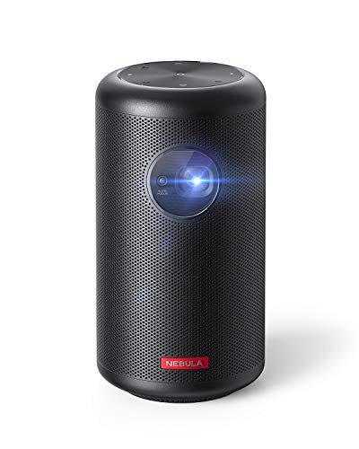Anker Nebula Capsule Max, Pint-Sized Wi-Fi Mini Projector, 200 ANSI Lumen Portable Projector, 8W Speaker, Movie Projector, 100 Inch Picture, 4-Hour Video Playtime, Outdoor Projector&mdash;Watch Anywhere