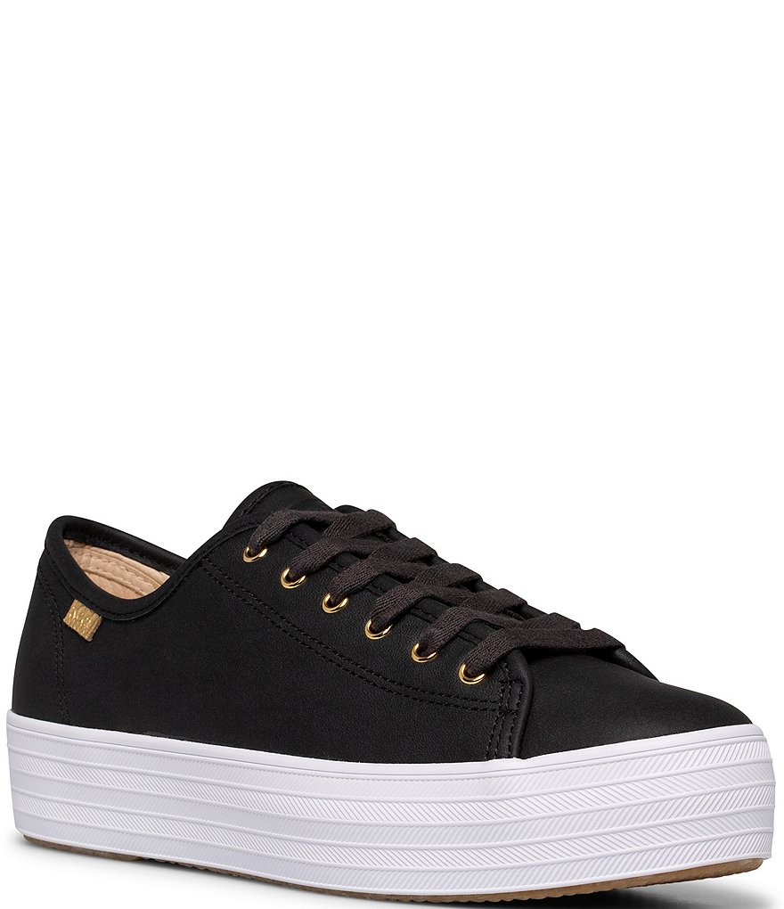 Keds Triple Kick Luxe Platform Leather Sneakers
