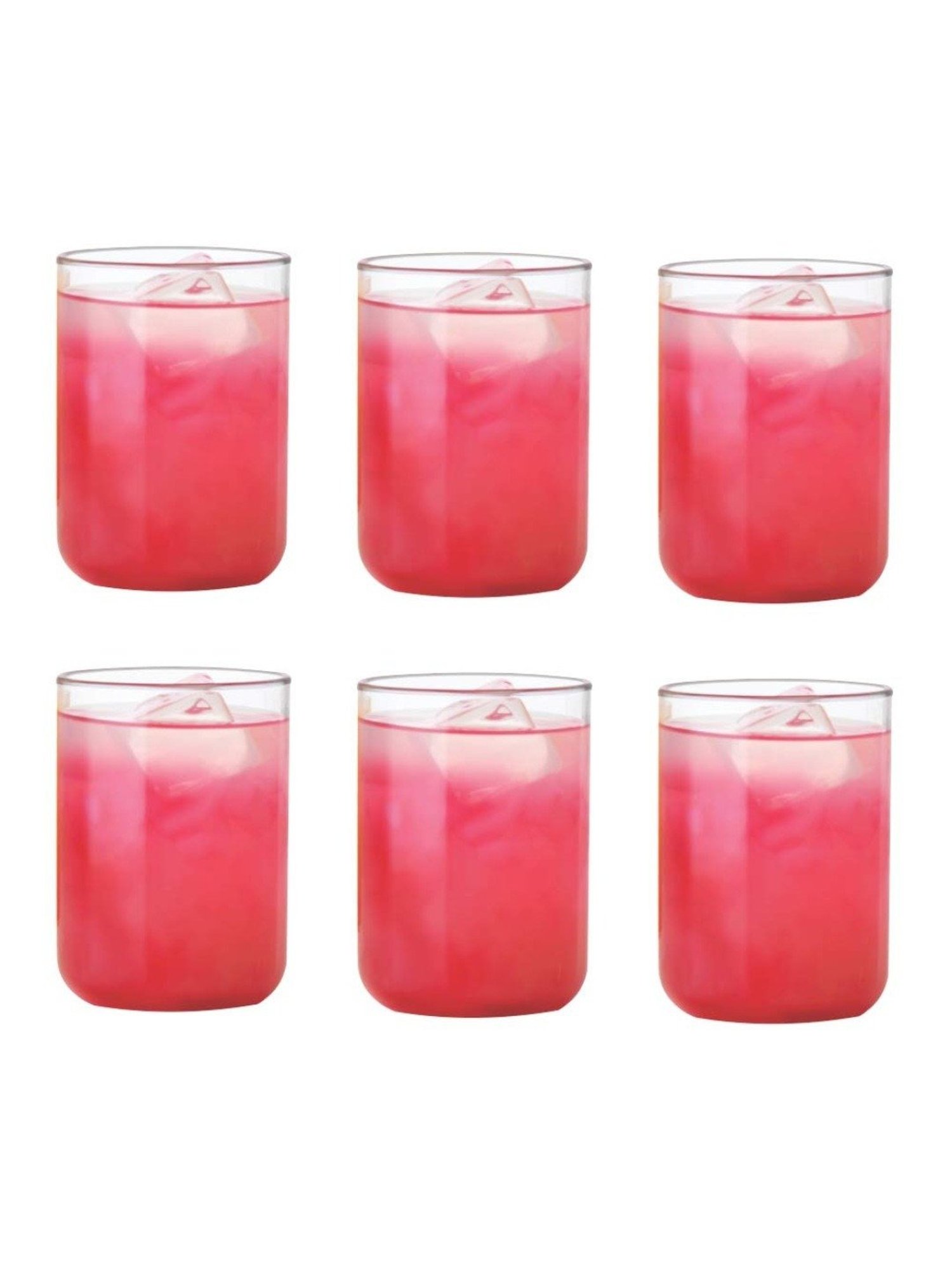 Borosil Transparent Glasses 295 ml - Set of 6
