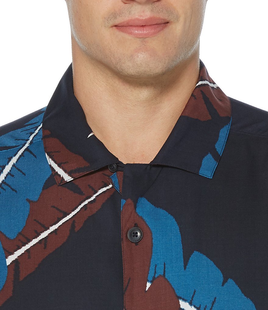 Visconti Big & Tall Check Skulls Print Long-Sleeve Woven Shirt