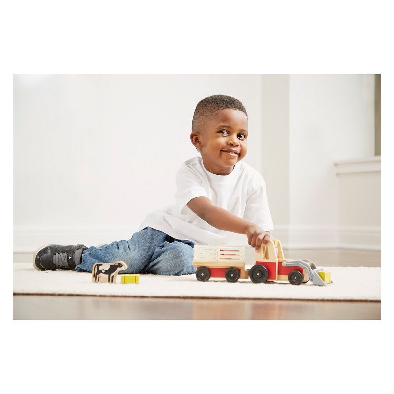 HAPE Wooden Fire Engine Playset with Working Ladder, Fireman and Dog