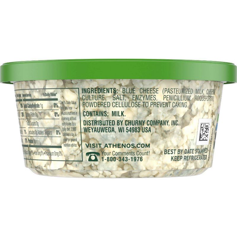 Athenos Crumbled Blue Cheese - 4oz