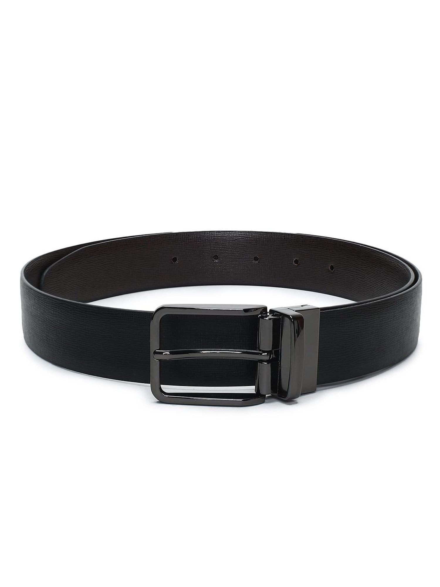 Crusset Black Formal Belt for Men