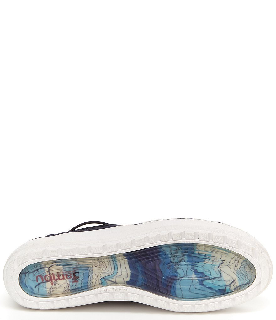 Jambu Erin Perforated Metallic Leather Slip On Sneakers