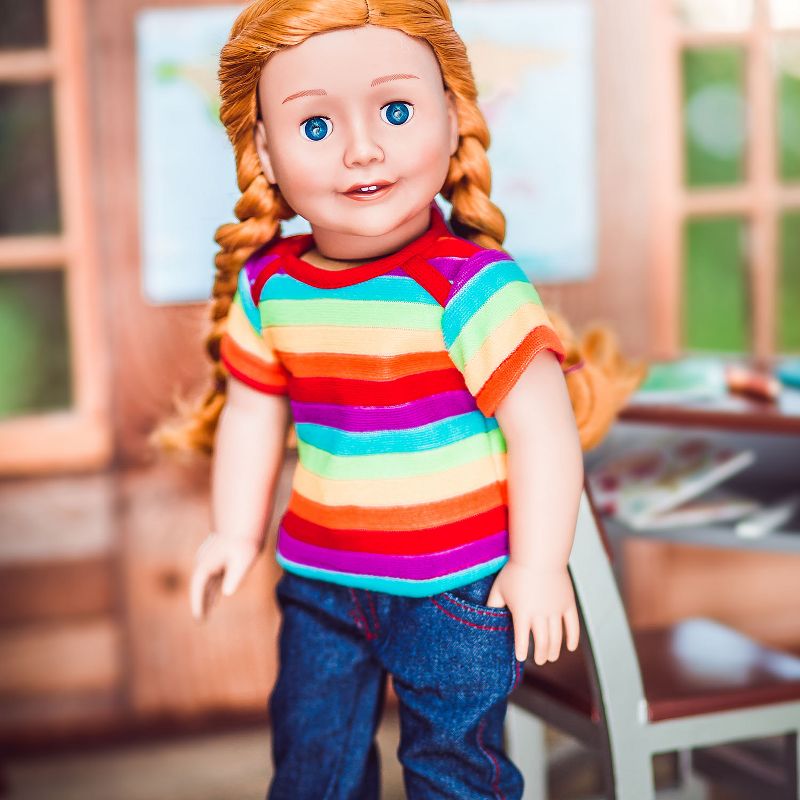 The Queen's Treasures 18 Inch Doll Clothes Accessory, Sherpa Style Boots Plus Authentic Shoe Box