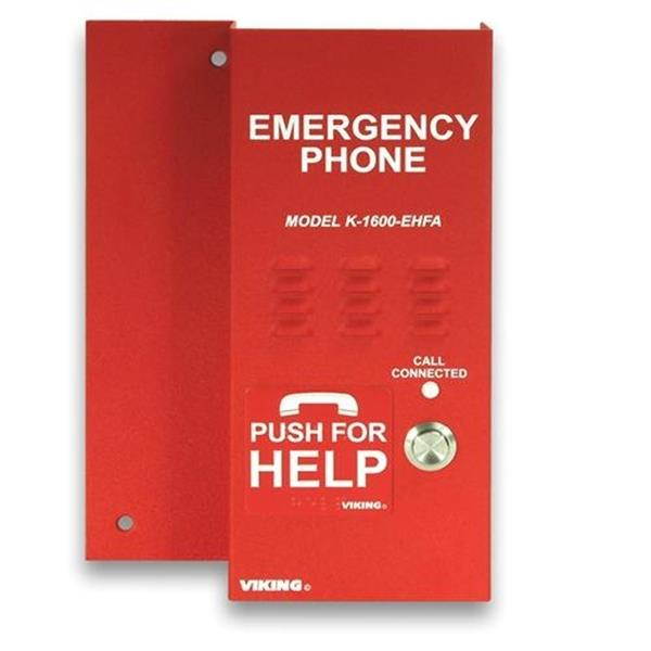Viking Electronics - K-1600EHFA - Viking Electronics K-1600-EHFA Emergency Phone - 6.9 Width x 2.1 Depth x 9.9 Height