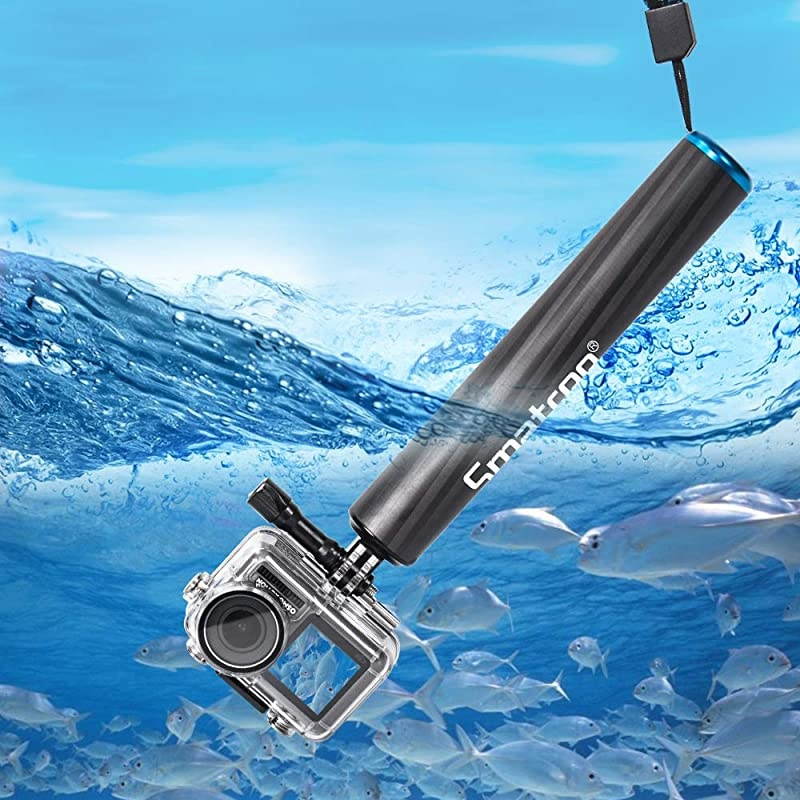F2 Waterproof Floating Carbon Fiber Selfie Stick Compatible for GoPro MAXHero9876543 Plus321DJI OSMO Action